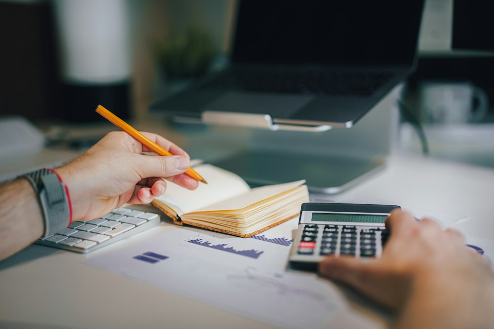 Calculator used for financial planning